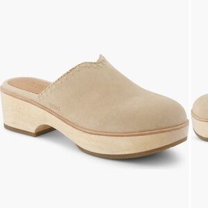 Tom’s Wear Good wooden clogs for women size 9.5 Tan suede